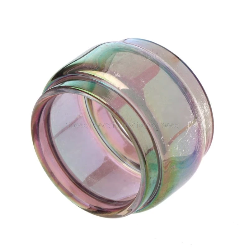 

Rainbow/Transparent Color Bubble Glass Tube Fatboy Glass Tank for TFV8 BABY Tank O18 19 Dropship