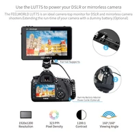 FEELWORLD LUT7S 7 inch 2200nits 3G SDI 4K HDMI Touch Screen 3D LUT Field Monitor Full HD 1920x1200 IPS Monitor for DSLR Cameras