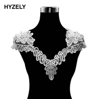 high quality lace fabric trim delicate floral lace trim neckline collar venise for costumes bw187