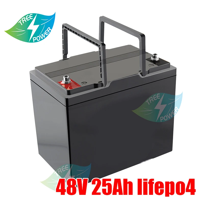 

48V 25AH Tlithium battery with BMS 16S deep cycle for replacement 500W 1500W electric bike scooter Tricycle + 3A charger