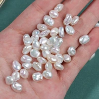 1pc 6 5 7mm natural freshwater baroque pearl beads irregular teardrop top beads for jewelry making diy bracelet necklace