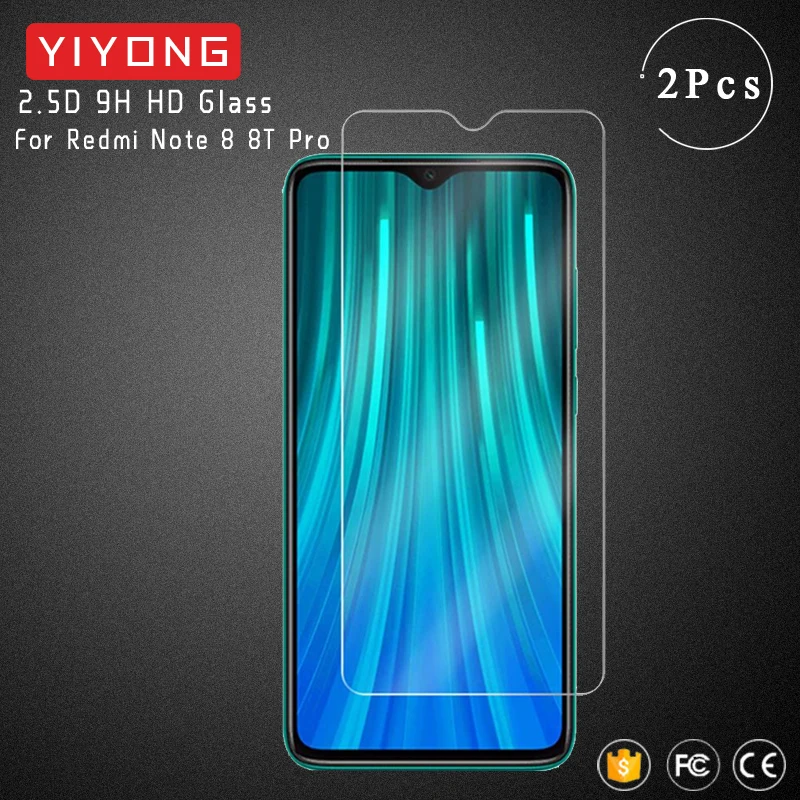 Защитное стекло YIYONG 2.9D для Xiaomi Redmi Note 7 8 8T 6 5 Pro закаленное стекло|Защитные стёкла и