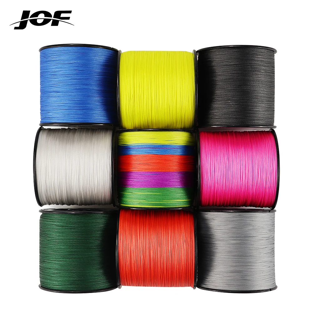 

JOF 300M 500M 1000M PE Fishing Line 4 Strands Braided Fishing Line 8-80LB Japan Strong Multifilament Fishing Line Carp Wire