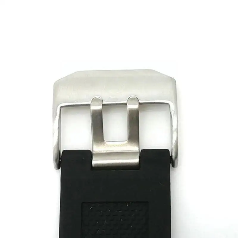 Ремешок силиконовый для часов Luminox Access G7W5 мягкий черный спортивный браслет