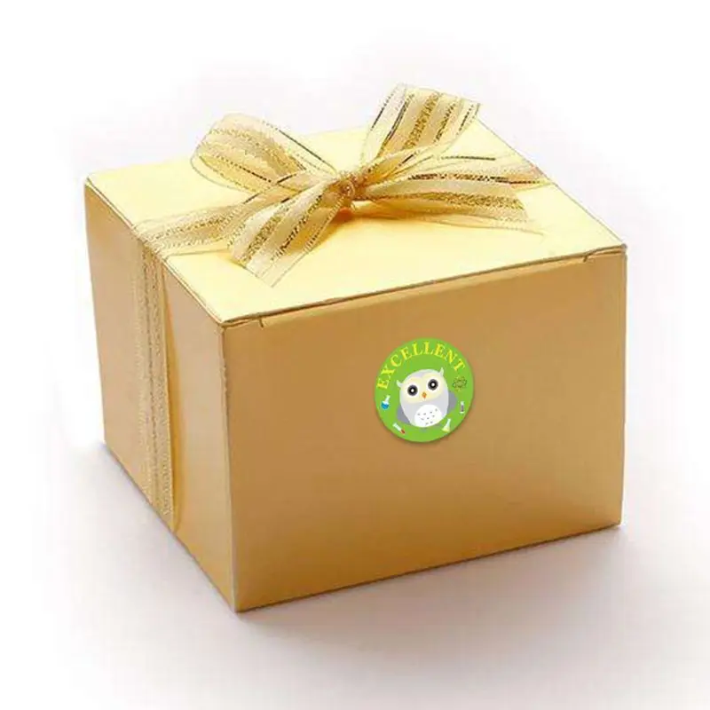 Милые обучающие наклейки с принтом Совы для рукоделия в рулоне Канцелярские