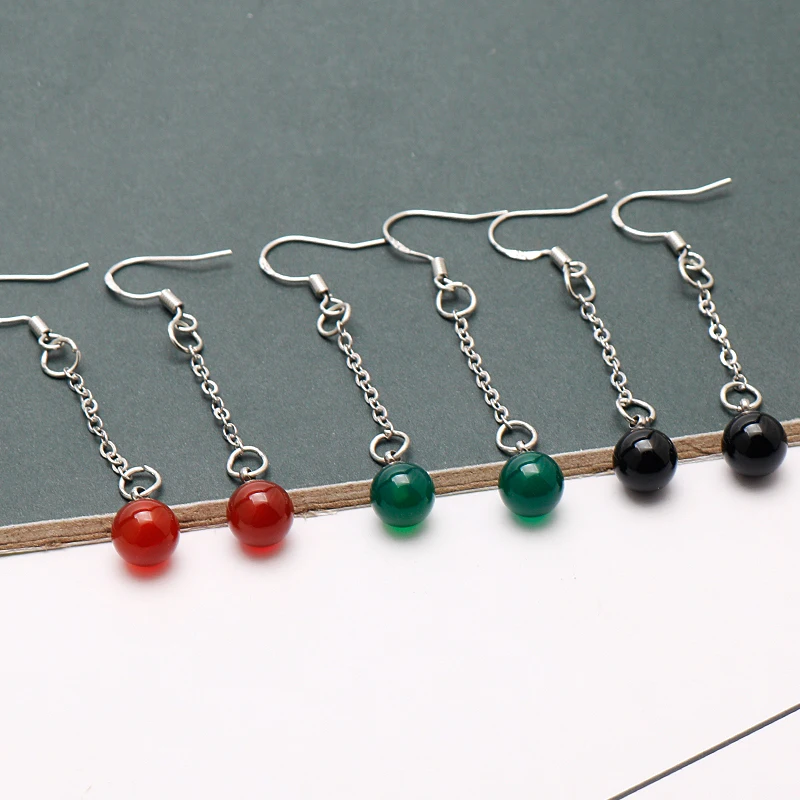 

Bohemian Style Four Colors Minimalist Vanitas No Carte Earring серьги Long Hanging Earrings Stud Women Jewelry Girlfriend Gift