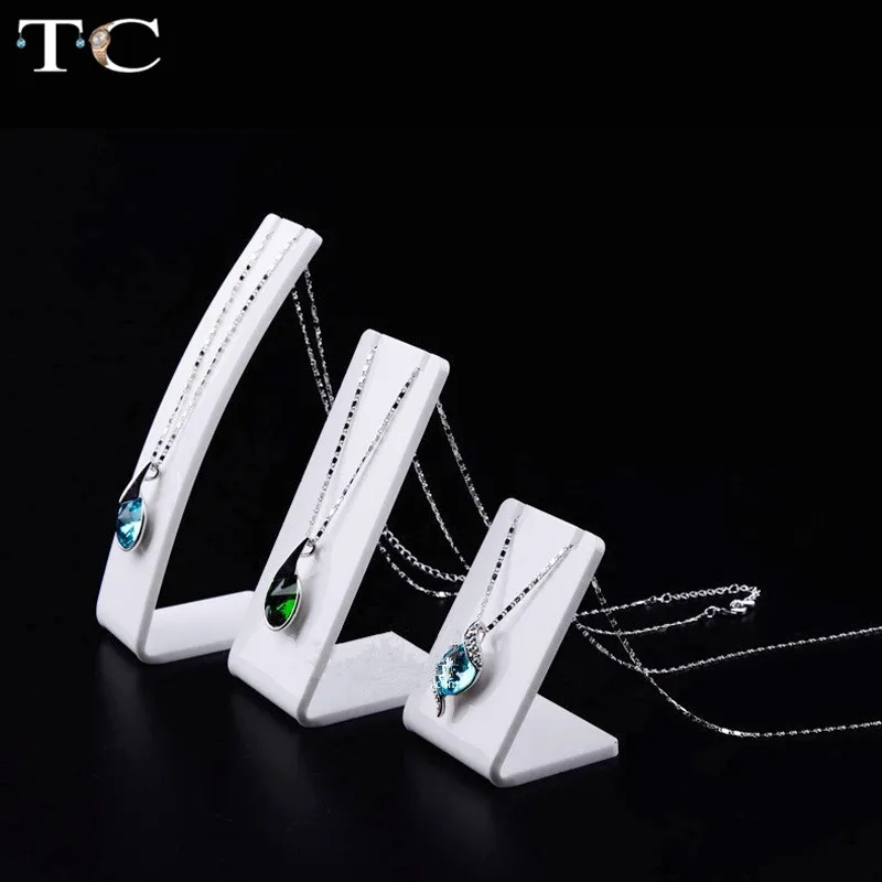 

Acrylic Pendant Jewellry Display Stand Necklace Holder Jewelry Display Stand for Exhibition Shelf Jewelry Photography Props