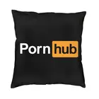 Модные наволочки с логотипом Pornhub, 40x40 см, порно-хаб, подарок, наволочка для дивана, квадратная наволочка для подушки, украшение для гостиной