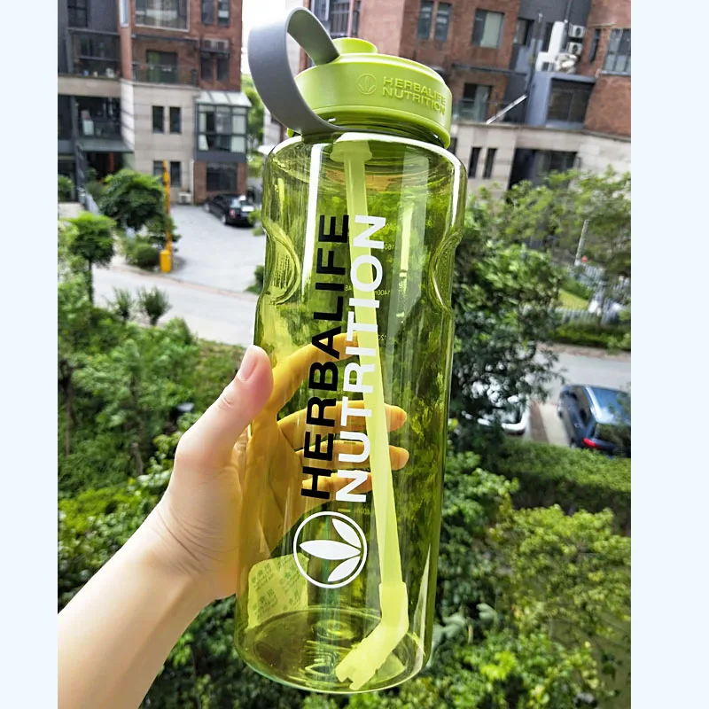Оптовая продажа с фабрики бутылка Herbalife для молочного коктейля соломинкой внутри