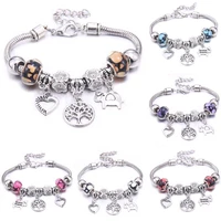 dropshipping vintage tree of life love beads charm bracelets for women diy beads brand bracelets bangles fine jewelry gift