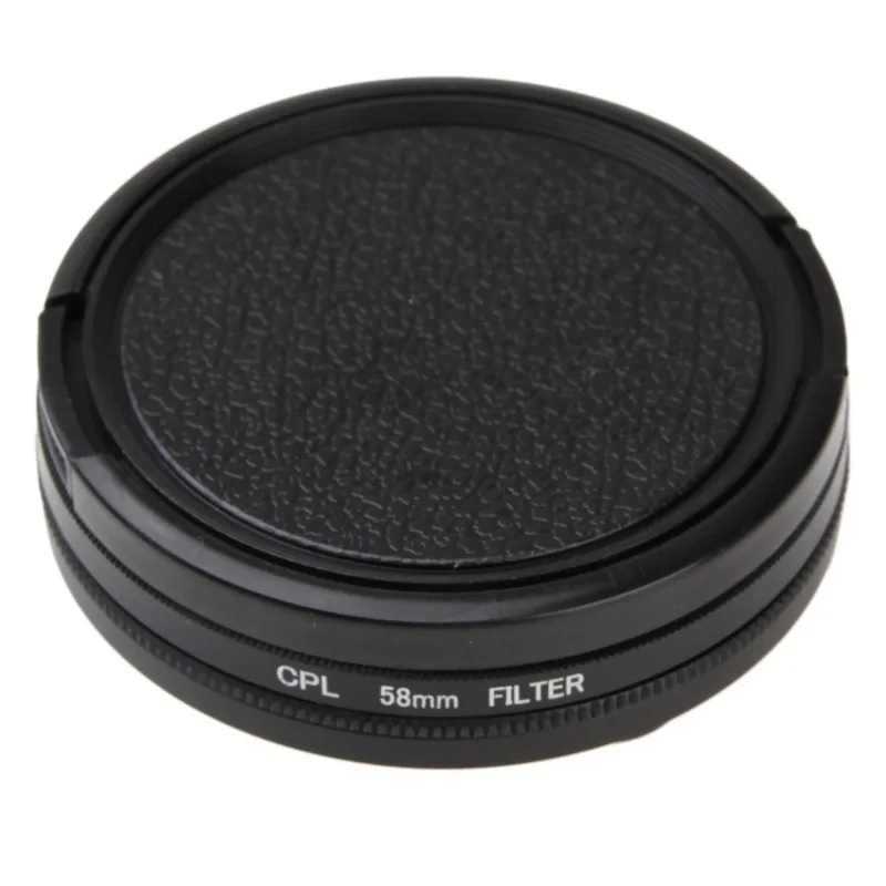 Круговой поляризационный фильтр CPL + Защитная крышка объектива кольцевой адаптер