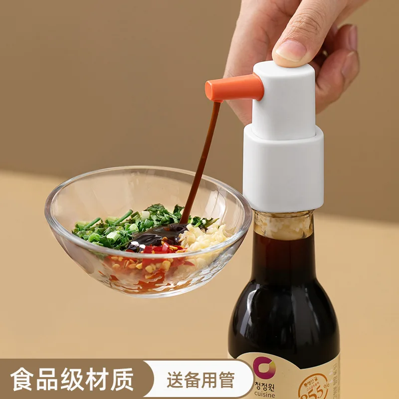 

Household Oyster Sauce Press Food Grade Kitchen Pressing Nozzle Ketchup Pump Head Squeezer Oyster Sauce Nozzle Size