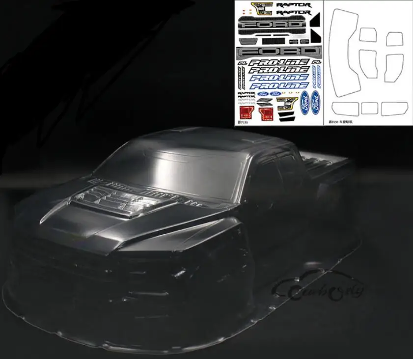 f150 a Осевой YETI AX90050 10SC ясный рок cralwer грузовик AX90068 AX31310 AX90026 Кузов/колеса/диски/шины - Цвет: f150 a
