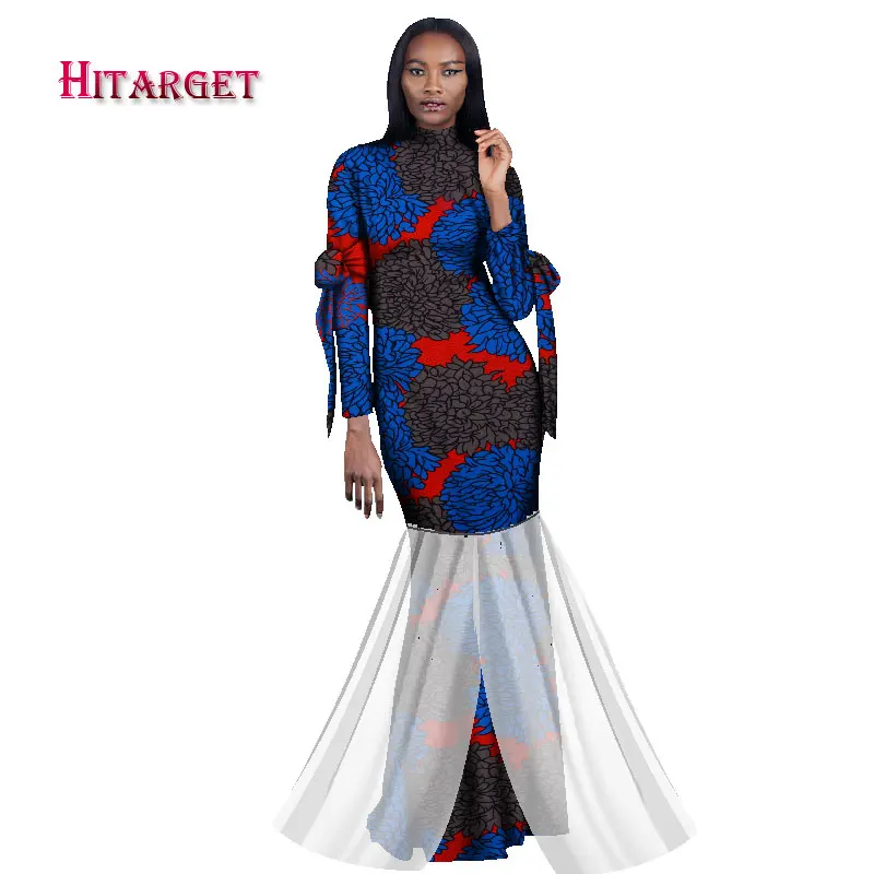 

2019 New african dresses for women dashiki women long sleeve dress plus size 5XL african women dress ankara wax Clothes WY1257