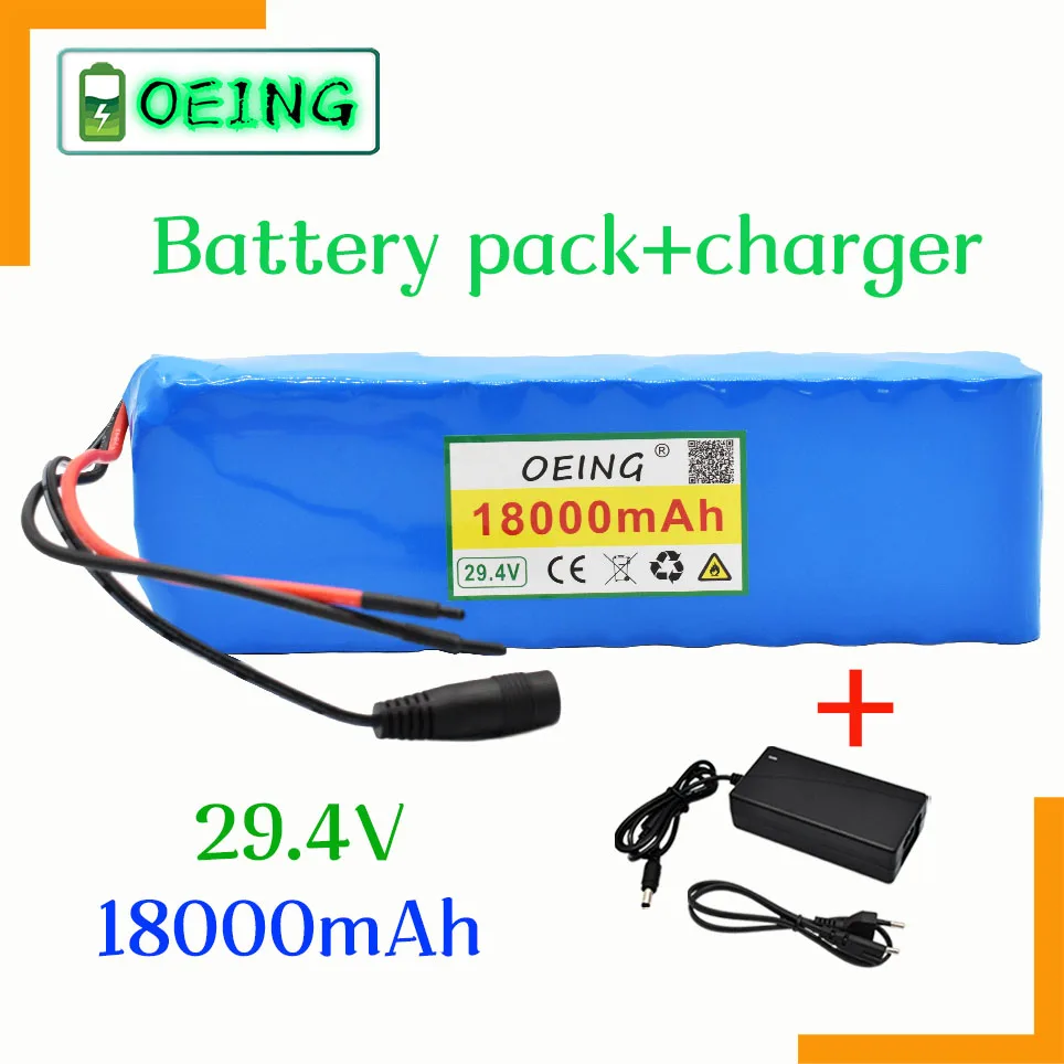 

Original 7S3P 29.4V 15Ah Li-ion Battery Pack with 18AH Balanced BMS for Electric Bicycle Scooter Power Wheelchair +2A Charger