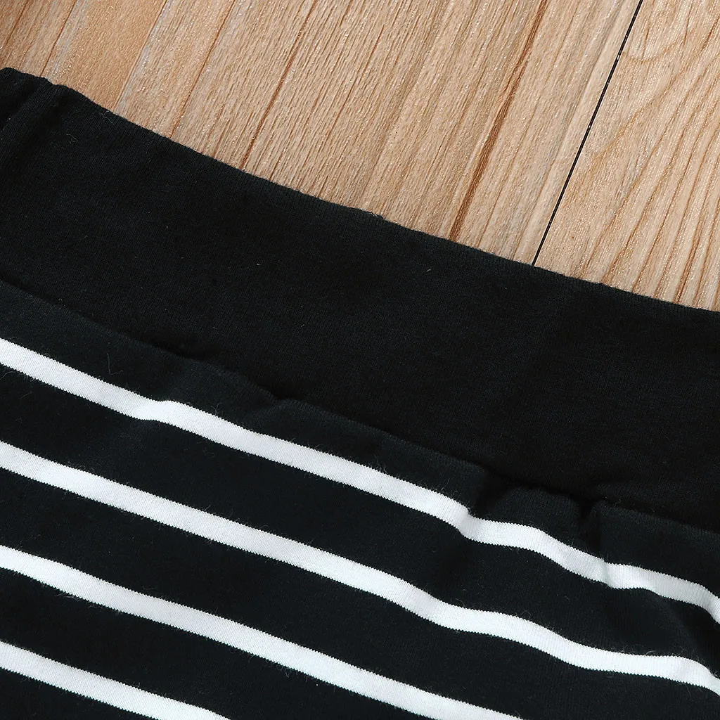 Kids Autumn Clothes Newborn Baby Boy Girl Nightmare Stripe Hooded Romper Pants Halloween Outfits Set Infantil Children Clothing | Детская