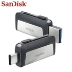 USB-флеш-накопитель SanDisk Ultra Dual USB 3,1 OTG Type-C, флеш-накопитель 150 мс, 32 ГБ, 128 ГБ, USB-флешка для смартфона, ПК