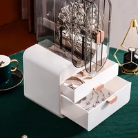 80 hot sale jewelry storage box exquisite multi layer plastic drawer type large capacity cosmetics container holder for earring