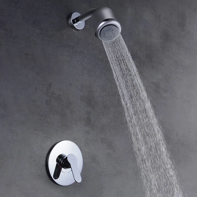 Роскошный латунный хромированный смеситель различных функций Встраиваемый