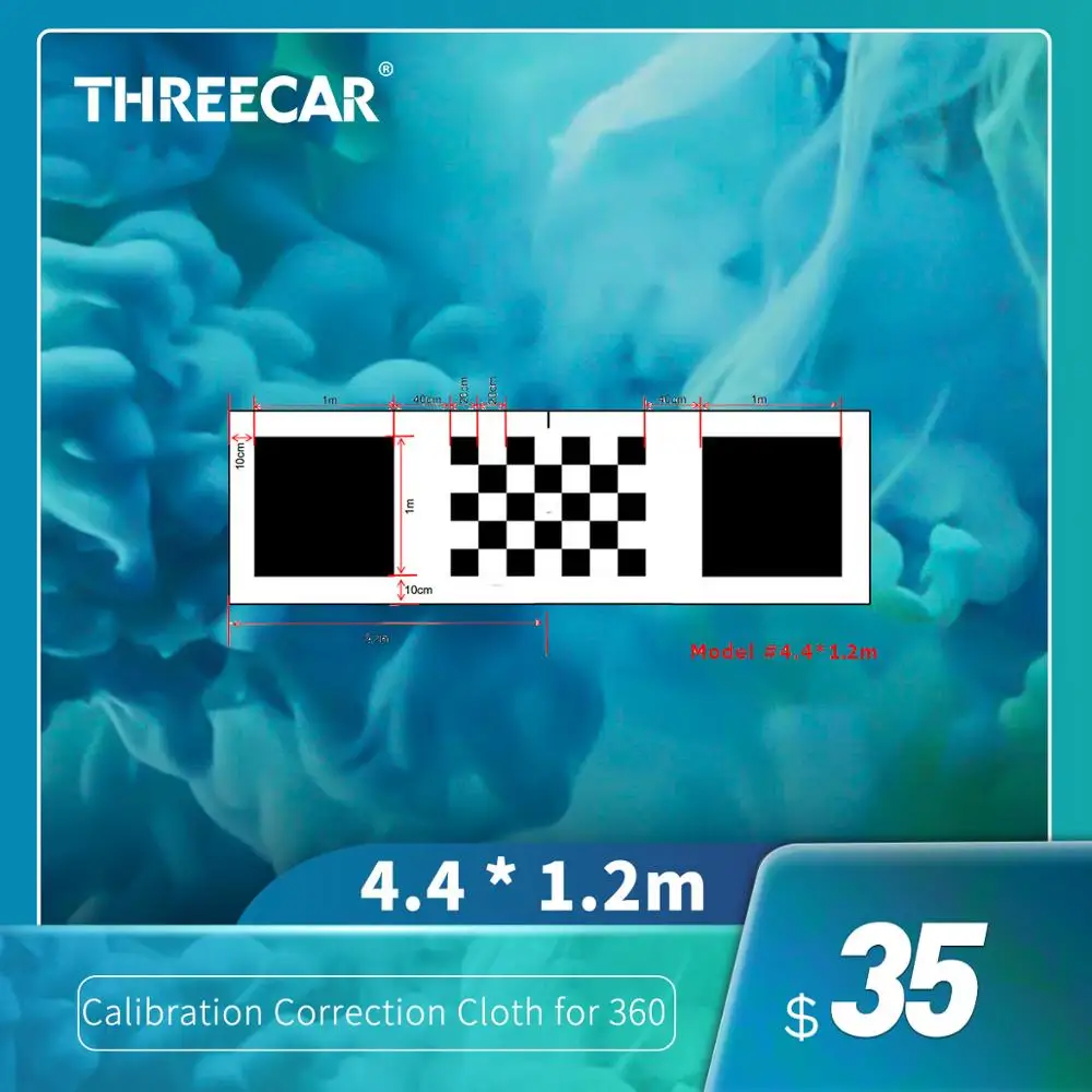 4 4*1 2 м/1 6*1 м 3D Автомобильная камера коррекция калибровки ткань для 360 градусов