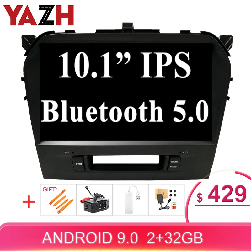 Автомагнитола YAZH 2 din сенсорный экран радио 32 ГБ Android для Suzuki Grand Vitara /Escudo 2015 GPS