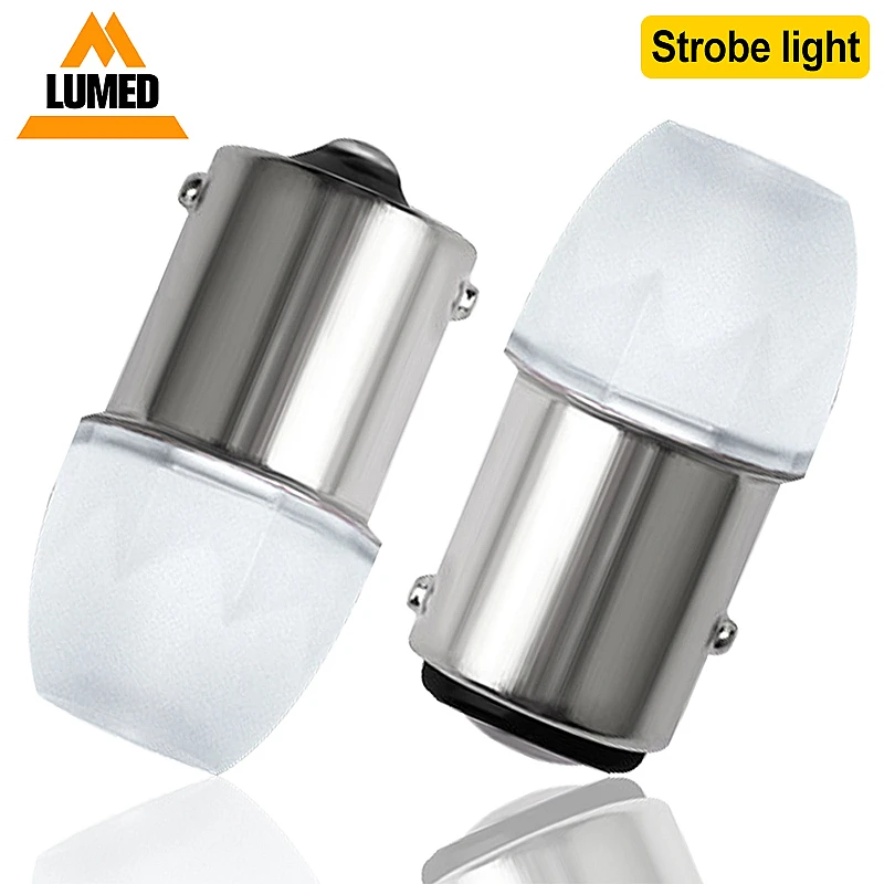 2 шт. 1156 BA15S P21W 1157 led BAY15D P21/5 Вт вспышка тормозной светильник авто задний стоп сигнал