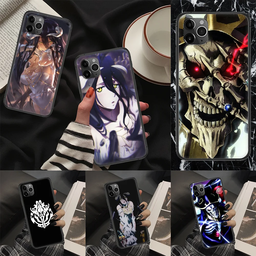 Аниме Overlord чехол для телефона Корпус iphone 5 5s se 2 6 6s 7 8 12 мини plus X XS XR 11 PRO MAX черный