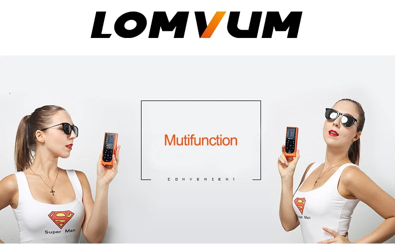 LOMVUM Usb тестер угол измерения ЖК-экран Лазерные дальномеры, Расстояние Измерительный метр Лазерный дальномер цветной дисплей лазер