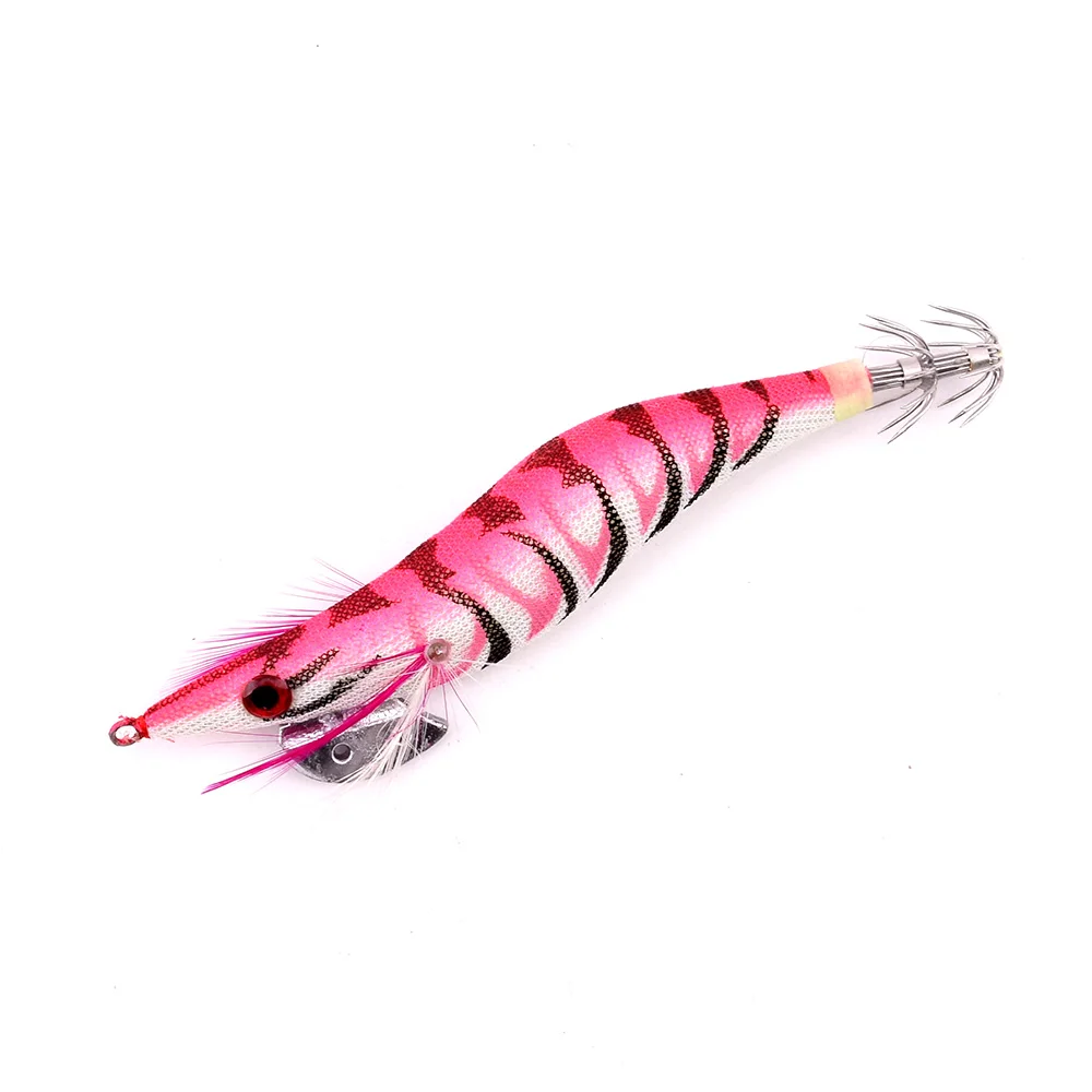 

20pc 3.0# /2.5# All Body Luminous Shrimp Squid Jigs Fishing Lure 5 Color Fishing Tackle Fishing Bait