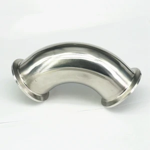 Фитинг для трубы OD 45 мм, тройной зажим, 2 дюйма, наружный диаметр 64 мм, санитарный Угловой Соединитель из нержавеющей стали 304, 90 градусов, адаптер для домашнего пивоварения