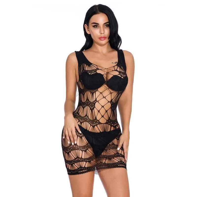 Пикантные открытые Для женщин белье детка чувственное платье |