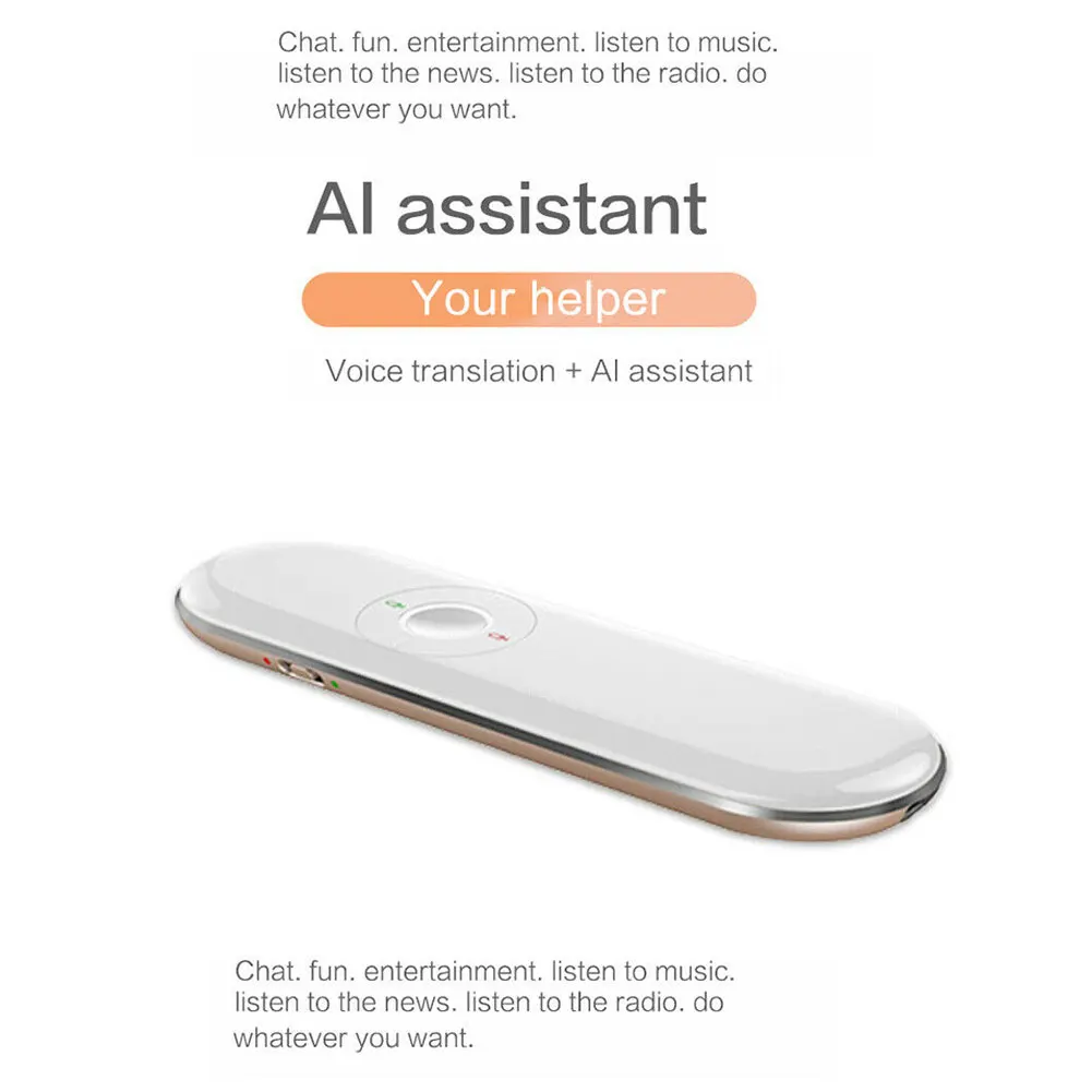 T9 Real Time Multi Language Machine Learning Multifunction Wireless Travel Business Meeting Translator Portable Smart Voice |