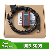 usb sc09 for mitsubishi fx0 fx0s fx1s fx0n fx1n fx2n a fxa series plc programming cable download line rs232 port