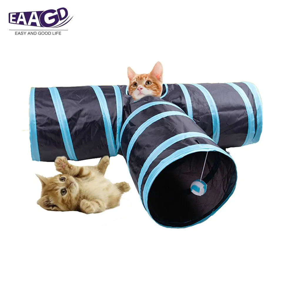 1 шт. складной туннель для кошек скучающих игрушки домашних животных отверстие