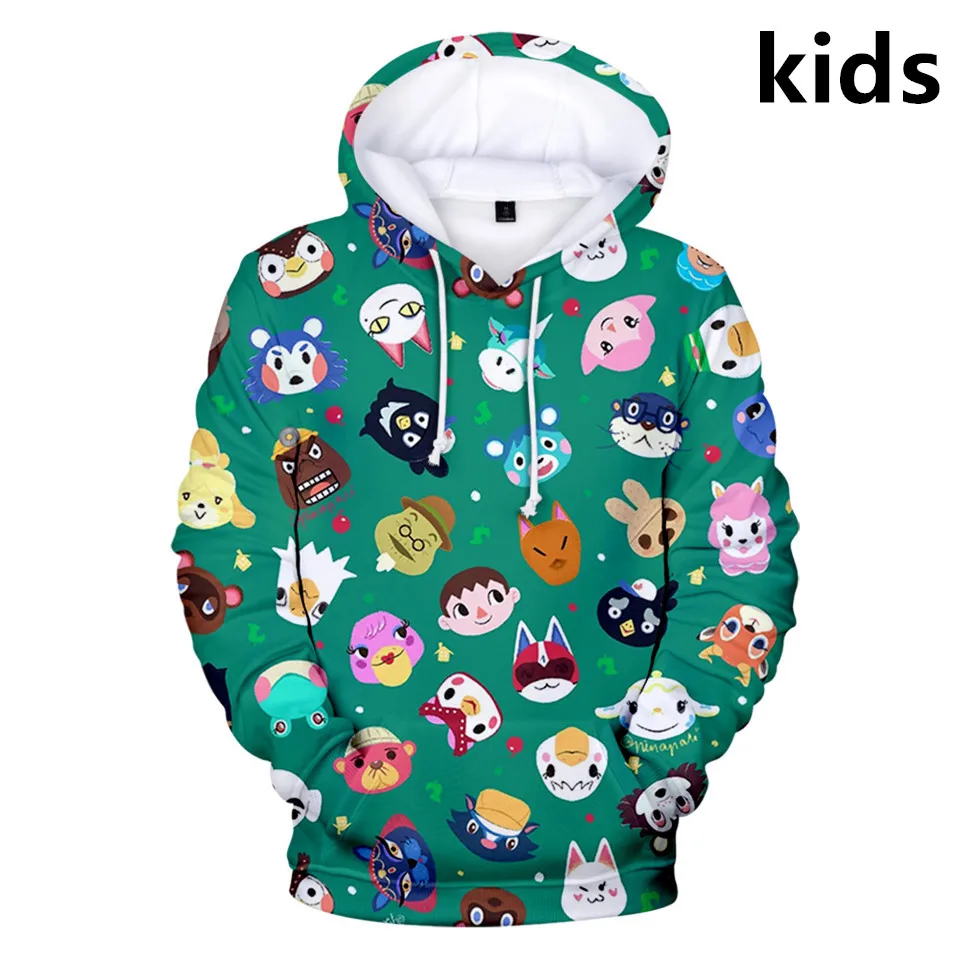 Для детей от 3 до 14 лет детские толстовки с капюшоном игры животных пересечения Tom