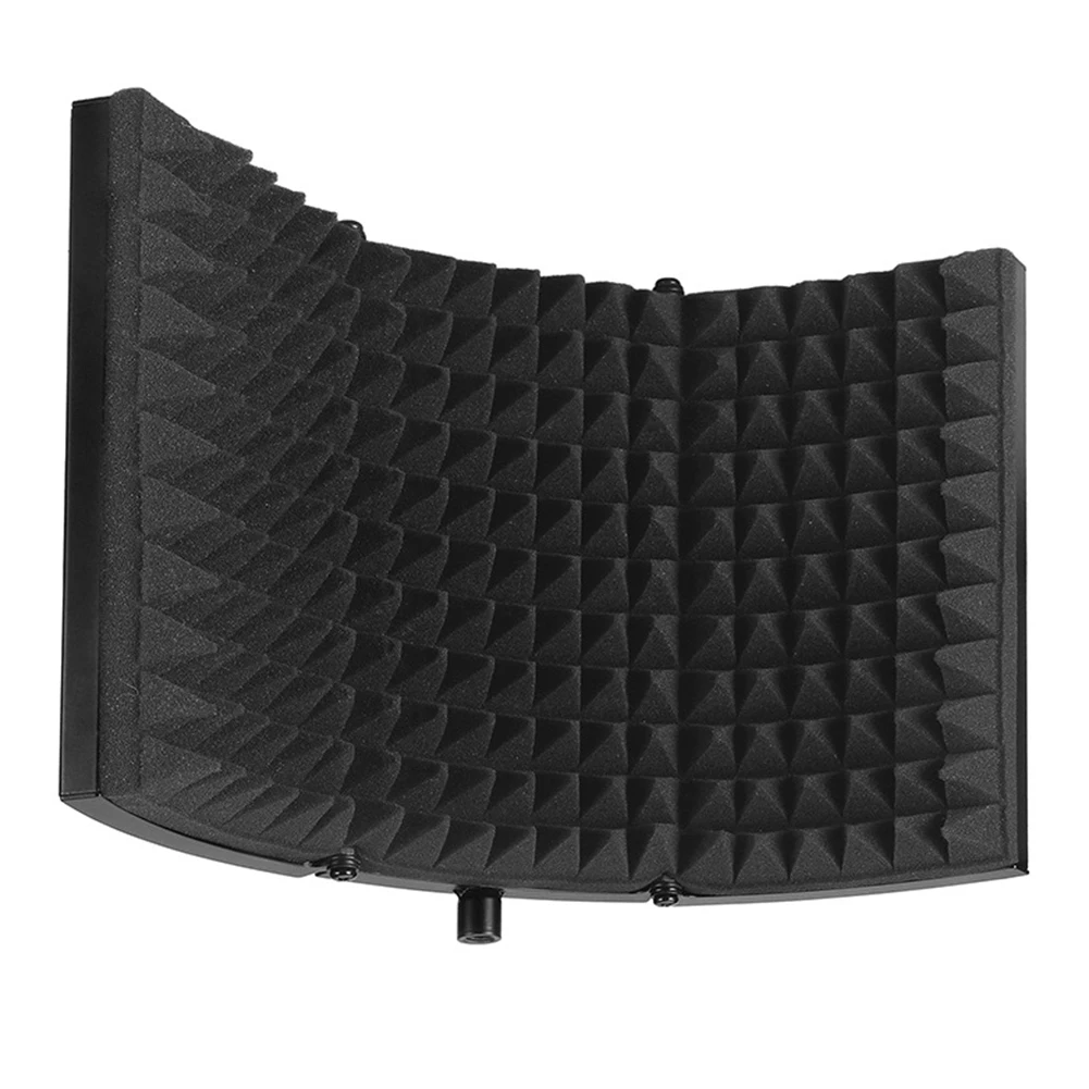 Filter Windscreen Soundproof Foldable Speaking Isolation Shield Acoustic Studio Recording Foams Panel Microphone Sound Absorber |