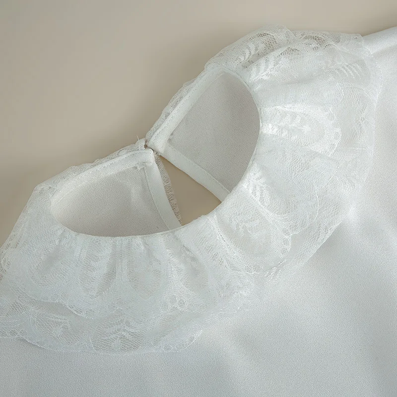 

2021 Lace Lapel Shirt Fake Collar for Women Detachable Collars Lady False Collar Blouse Top Female Sweater Removable Nep Kraagie