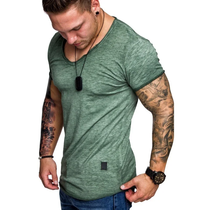 E-BAIHUI Для мужчин хип бедра футболка мужская Фитнес Бодибилдинг s топы slim fit High Street