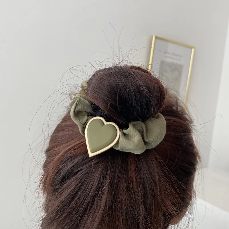 Шелковое кольцо для волос матовая краска корейское Элитный темперамент цвет