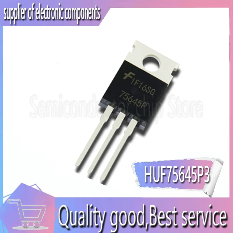 10 шт./лот 75645P HUF75645P3 100V 75A|Интегральные схемы| |