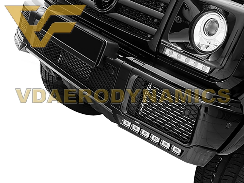 Передний бампер для Benz W463 G Class G63 G65 4x4 АБС пластик с подсветкой подходит накладным