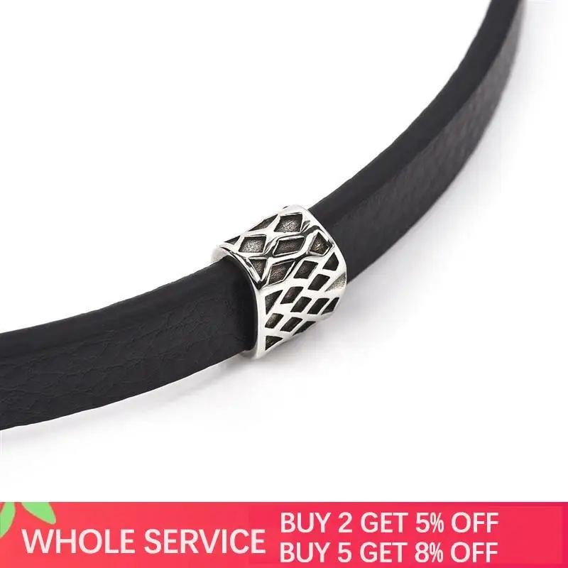 5 шт. бисер с большим отверстием из нержавеющей стали для самостоятельного