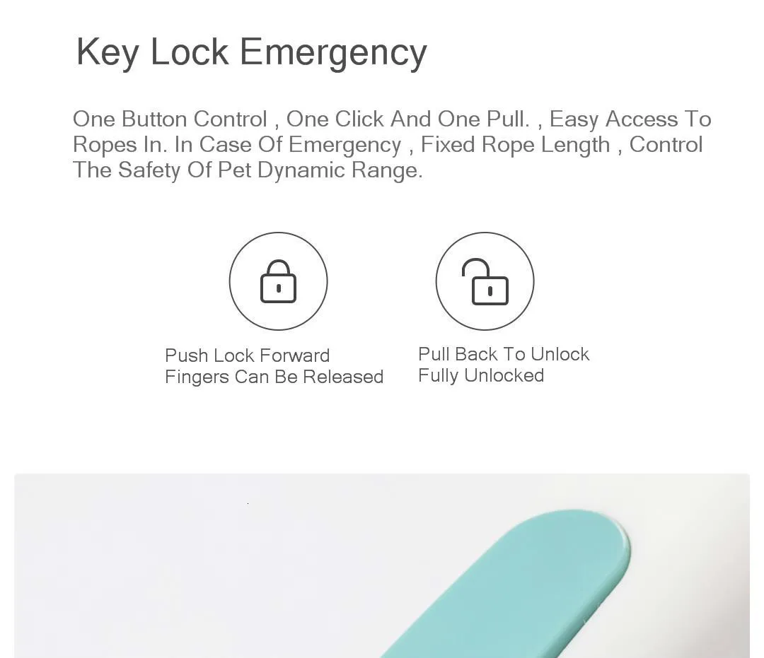 Xiaomi Pet Телескопический тяговый трос гибкий замок безопасности автоматический разматывающийся прочный Xiomi трек веревка для домашних животных 5 м