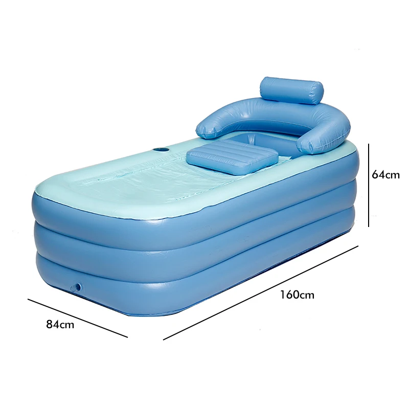 

Large Inflatable Bathtub SPA Bed Room Home Sauna Insulation Folding Bath With Cover Cushion Summer Sweat Steaming Bathtubs