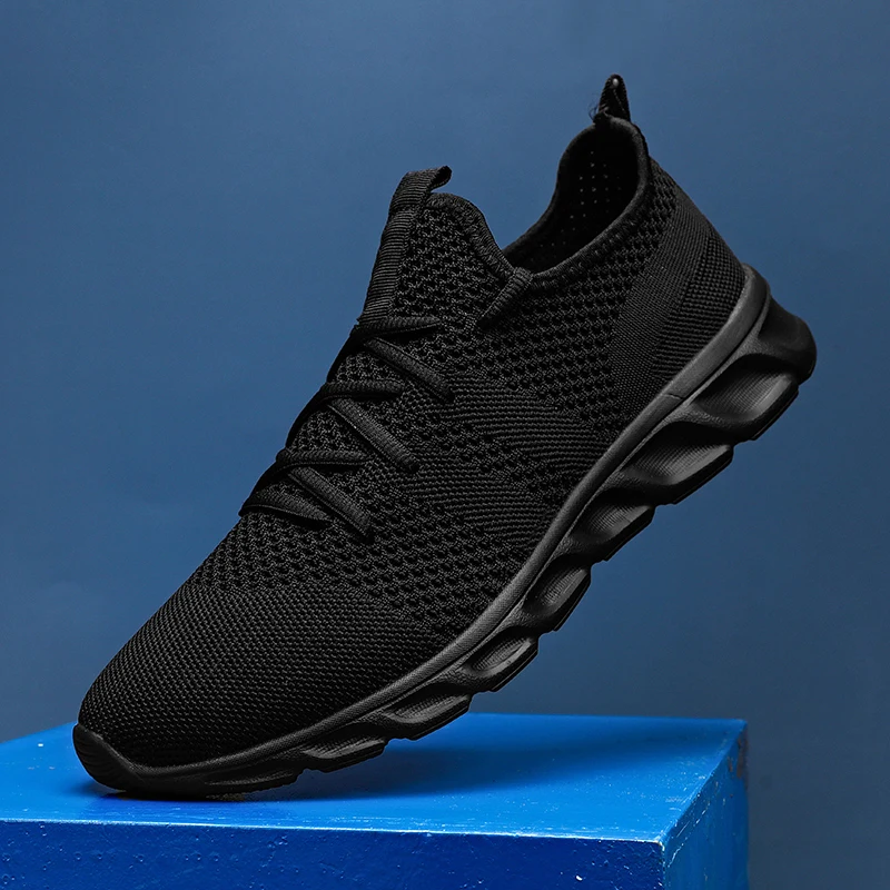 

Summer men's casual shoes light sneaker white large size outdoor breathable mesh fashion sports black popular style running