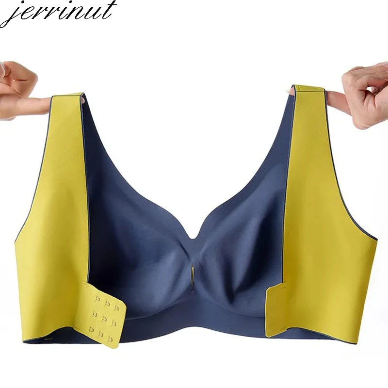 Женский бесшовный бюстгальтер с чашками пуш-ап из латекса | Женская одежда