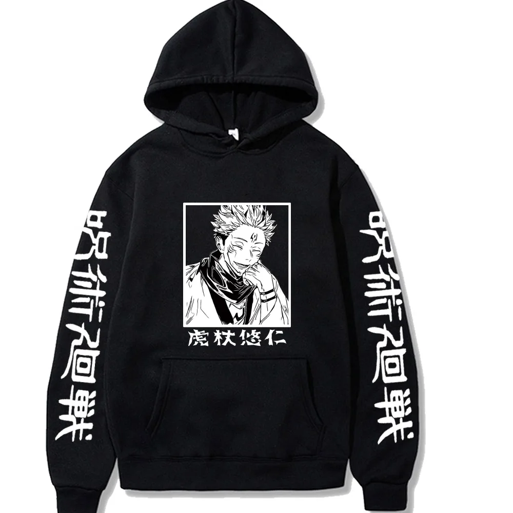

Uniex Hot Anime Hoodie Jujutsu Kaisen Pullovers Tops Long Sleeve Loose