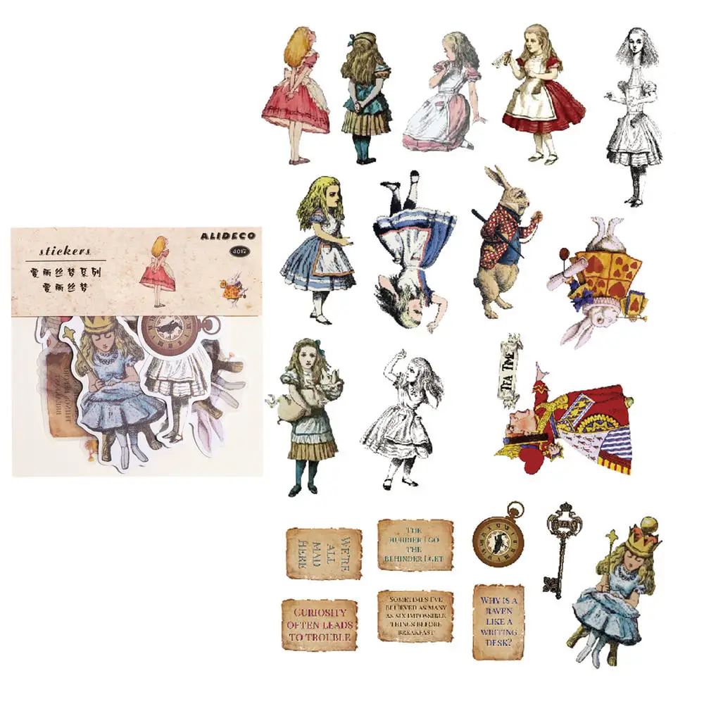 40 шт./1 партия декоративные наклейки для дневника|Канцелярские наклейки| |