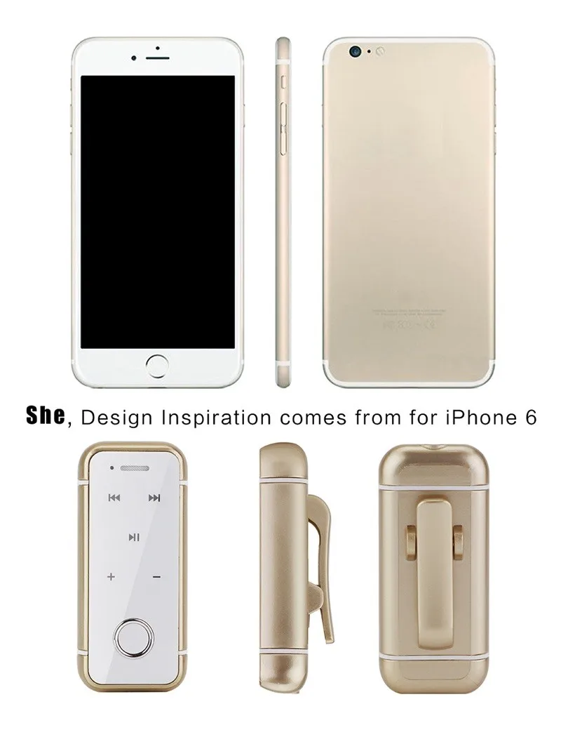 I6s мини беспроводная Bluetooth гарнитура Heahphone спортивные музыкальные наушники стерео наушник воротник клип громкой связи с микрофоном наушник