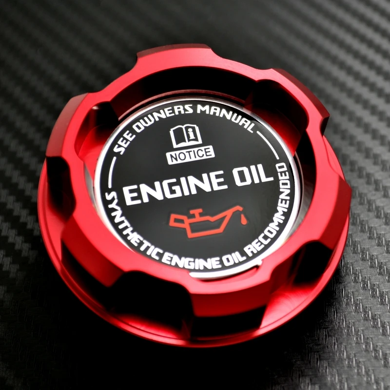 Красная алюминиевая моторное масло Кепки для Защитные чехлы для сидений, сшитые специально для Mitsubishi LANCER EVO 8 9 3000GT 3000GT Twin Turbo 6G72 GALANT VR4 Outlander Mirage